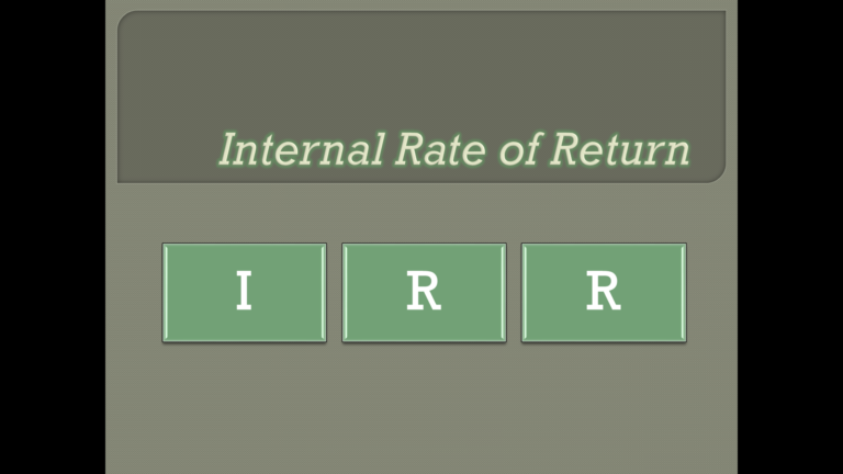 IRR là gì? Công thức tính và ý nghĩa của IRR trong chứng khoán
