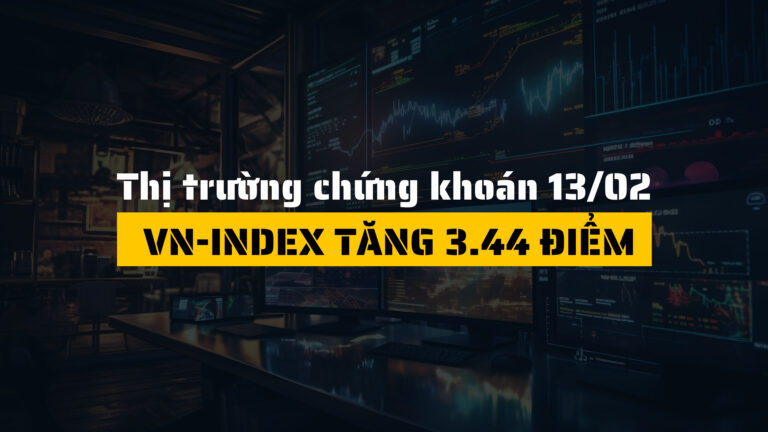 Thị trường chứng khoán ngày 13/02/2025: VN-Index tăng 3.44 điểm – Nhóm nguyên vật liệu bứt phá mạnh