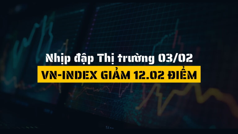 VN-Index giảm 12.02 điểm, nhóm công nghệ lao dốc mạnh phiên 03/02/2025