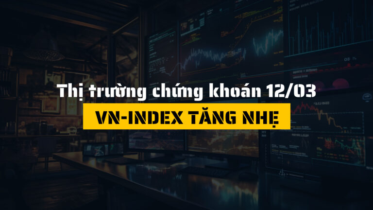 Thị trường chứng khoán ngày 12/03/2025: VN-Index tăng nhẹ