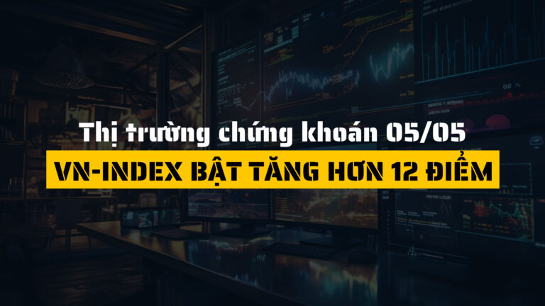 Thị trường chứng khoán ngày 05/05/2025: Bất động sản dẫn sóng, VRE tăng hơn 5%