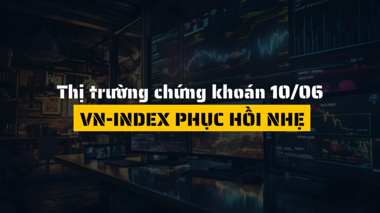 Thị trường chứng khoán ngày 10/06/2025: VN-Index phục hồi nhẹ