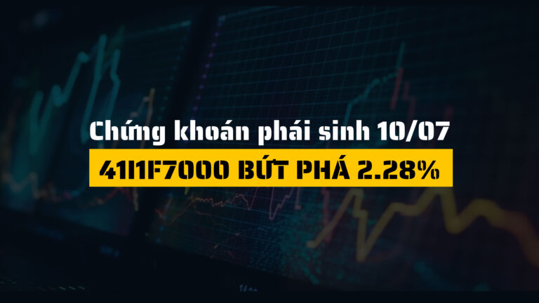 Chứng khoán phái sinh, 41I1F7000 bứt phá 2.28%(ngày 10/07)