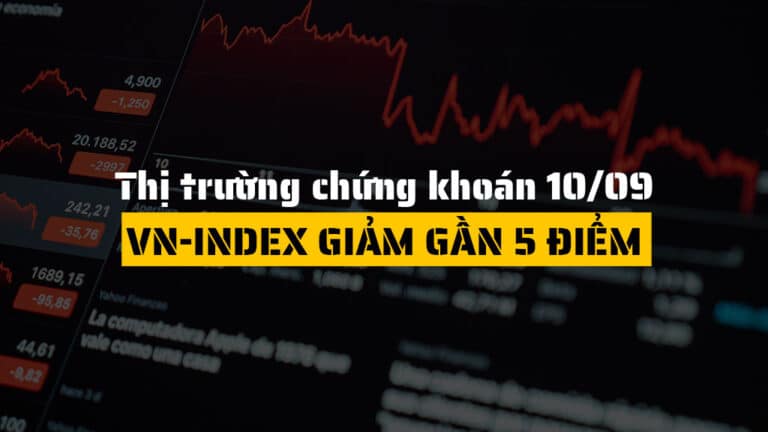 Thị trường chứng khoán hôm nay 30/09: VN-Index Giảm Gần 5 Điểm, Bất Động Sản Hút Dòng Tiền