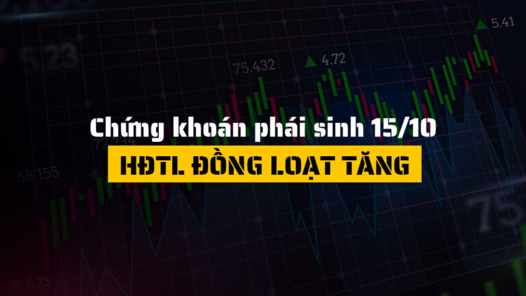 Chứng khoán phái sinh hôm nay 15/10: VN30-Index giảm nhẹ 0.20%, hợp đồng tương lai đồng loạt tăng