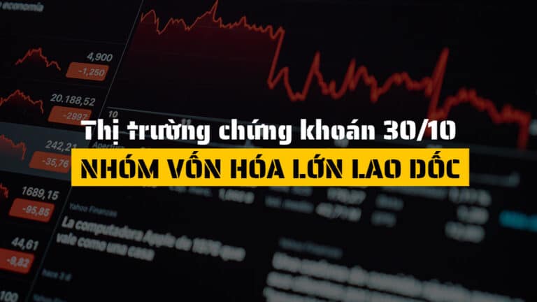 Thị trường chứng khoán hôm nay 30/10: VN-Index giảm hơn 16 điểm, khối ngoại bán ròng gần 1.200 tỷ đồng
