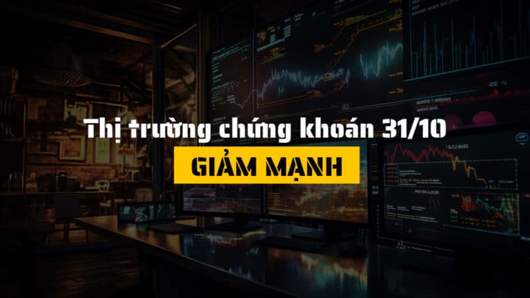 Thị trường chứng khoán hôm nay 31/10: VN-Index mất gần 30 điểm, VIC và VHM dẫn đầu đà giảm