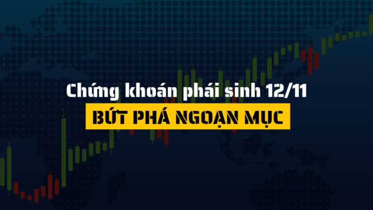 Chứng khoán phái sinh hôm nay 12/11: VN30-Index bứt phá gần 3%, HĐTL đồng loạt tăng mạnh
