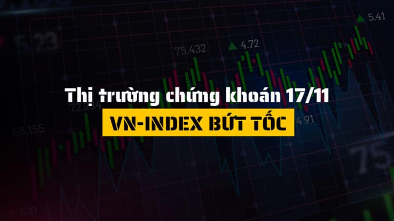 Thị trường chứng khoán hôm nay 17/11: VN-Index Tăng Gần 19 Điểm, BĐS Dẫn Sóng