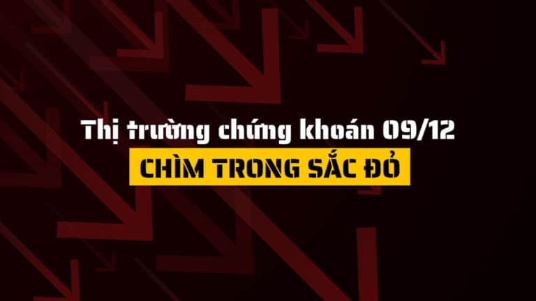 Thị trường chứng khoán hôm nay 09/12: VN-Index Giảm 6.5 Điểm – Sắc Đỏ Áp Đảo, VIC Giữ Nhịp Cuối Phiên