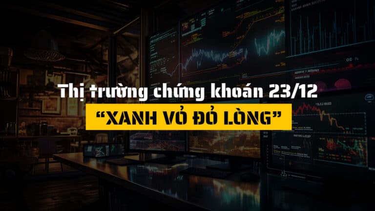 Thị trường chứng khoán hôm nay 23/12: VN-Index Vượt 1,770 Điểm Nhờ VIC, VHM Tăng Trần