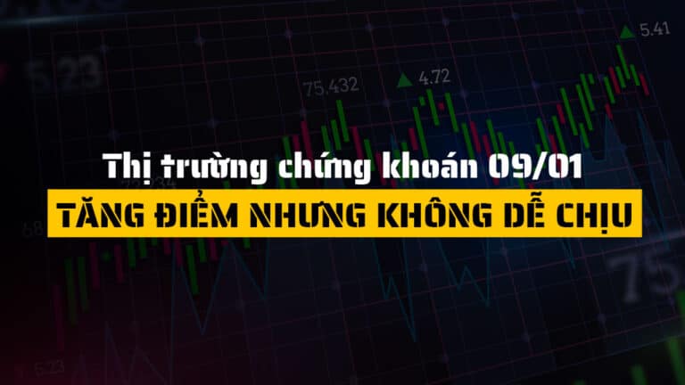 Thị trường chứng khoán hôm nay 09/01: VN-Index Tăng Điểm Giữa Áp Lực Bán, Dòng Tiền Phân Hóa Mạnh