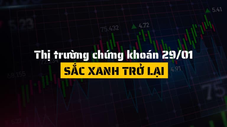 Thị trường chứng khoán hôm nay 29/01: VN-Index Hồi Phục Tích Cực, Thực Phẩm – Bán Lẻ Dẫn Sóng