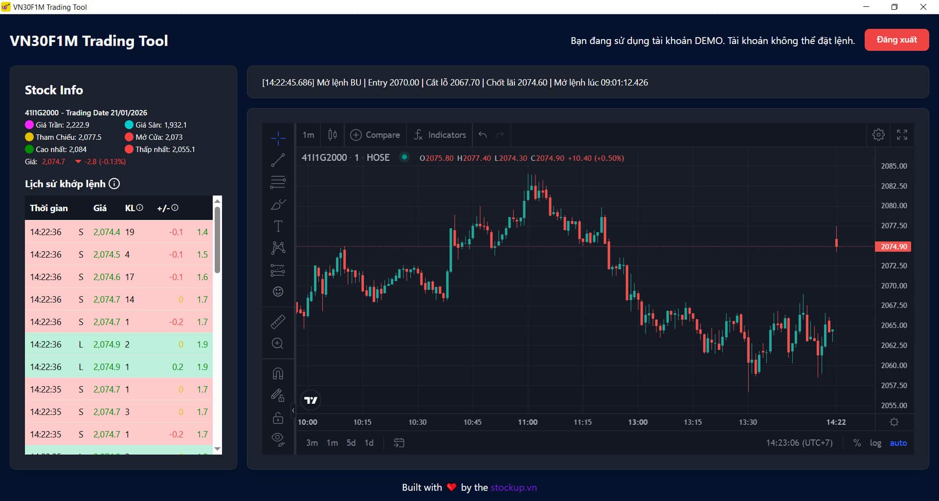 VN30F1M Trading Tool - Công Cụ Giao Dịch Phái Sinh VN30