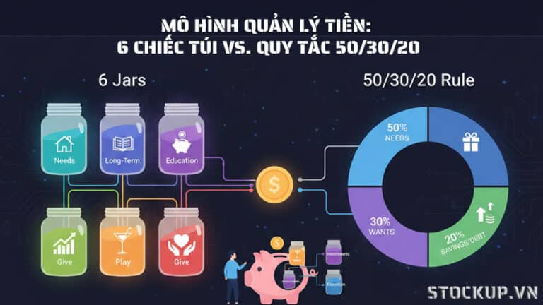 So Sánh Các Mô Hình Quản Lý Tiền: 6 Chiếc Túi vs. Quy Tắc 50/30/20