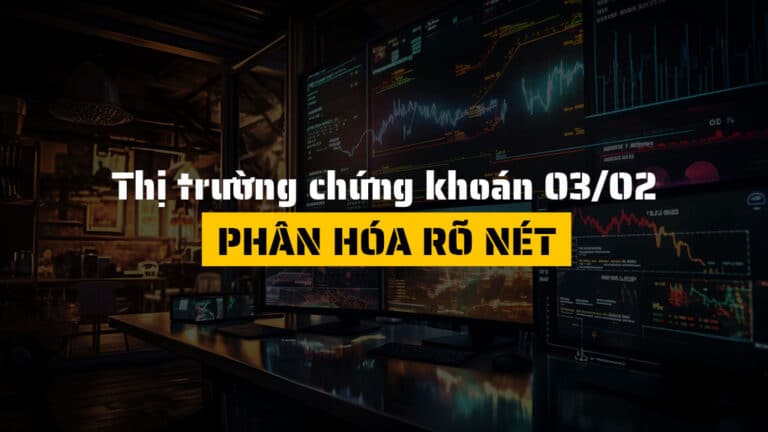 Thị trường chứng khoán hôm nay 03/02: Phân hóa mạnh, hơn 30 cổ phiếu tăng trần, VN-Index vượt 1,813 điểm
