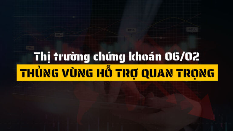 Thị trường chứng khoán hôm nay 06/02: VN-Index rơi về 1,755 điểm, bán tháo diện rộng, tâm lý hoảng loạn lan rộng