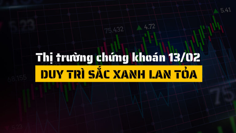 Thị trường chứng khoán hôm nay 13/02: VN-Index khép lại năm Ất Tỵ trên mốc 1,820 điểm, sắc xanh lan tỏa trước kỳ nghỉ Tết