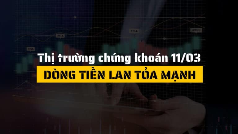 Thị trường chứng khoán hôm nay 11/03: VN-Index bứt phá hơn 51 điểm, sắc xanh lan tỏa toàn thị trường