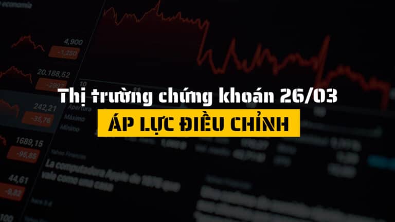 Thị trường chứng khoán hôm nay 26/03: VN-Index Thu Hẹp Đà Giảm, Dòng Tiền Phân Hóa