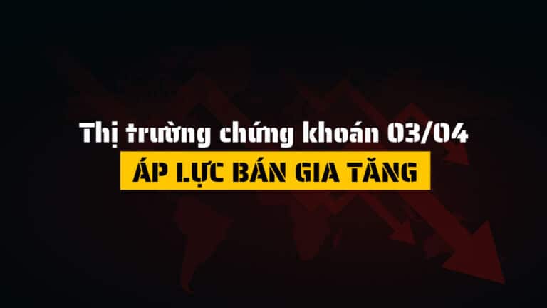 Thị trường chứng khoán hôm nay 03/04: VN-Index Giảm Điểm, Áp Lực Bán Lan Rộng